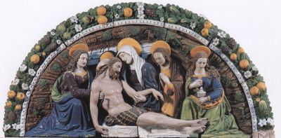 Firenze: Sepoltura di Cristo (1521) - Giovanni della Robbia
