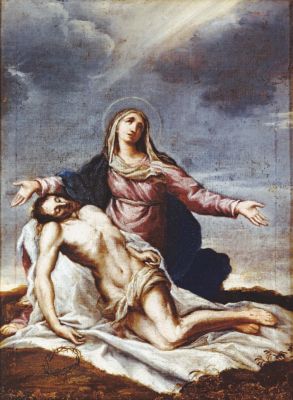 Montecchio Emilia: Pieta - Flaminio Torri 1621-1661
