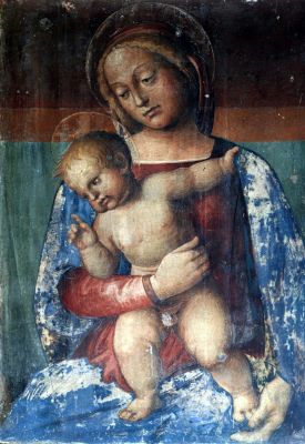 Pavia: Madonna con Bambino, Anonimo sec. XVI
