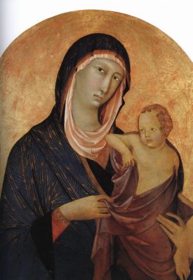 Siena, Madonna col Bambino, Segna di Bonaventura (noto tra il 1298 3 1327)
